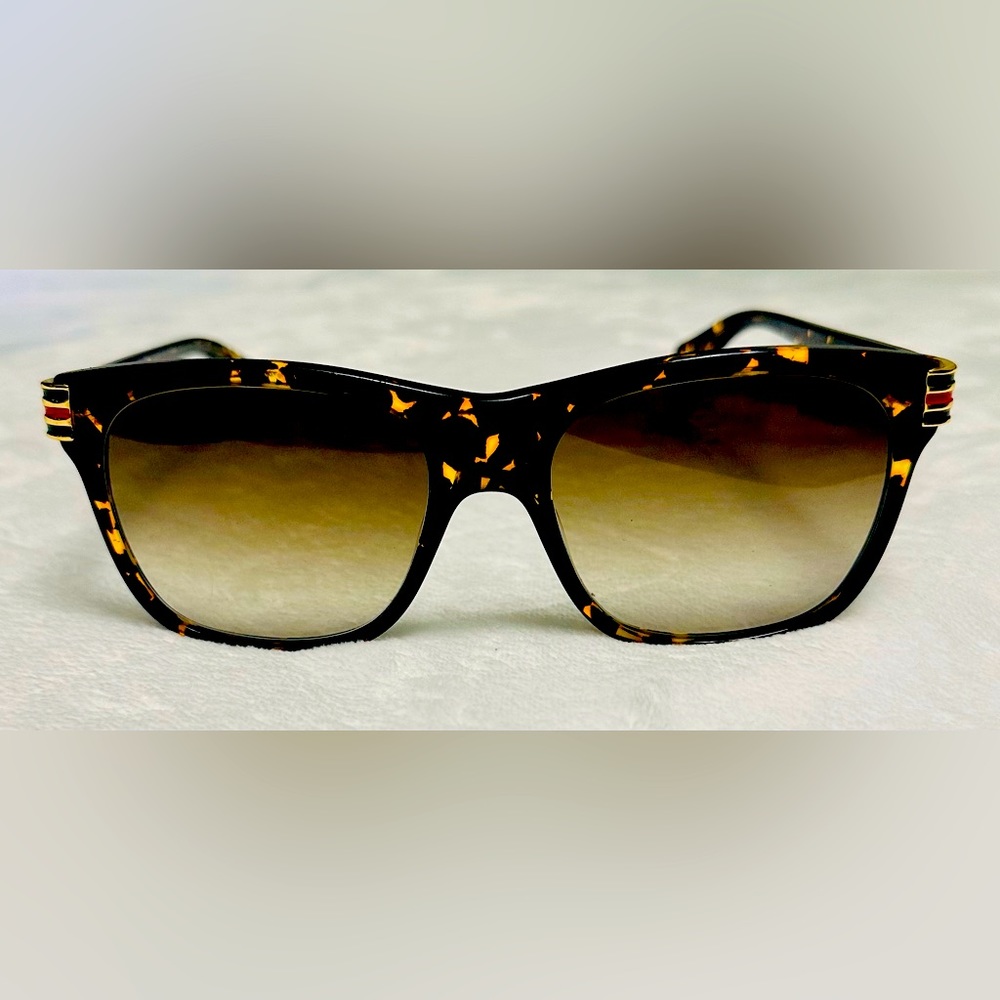 Gucci Rectangular Squared Havana Dark 54 mm Men’s Eyeglasses - Picture 10 of 13